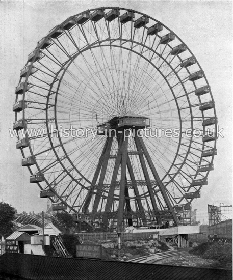 The Great Wheel, Earl's Court, London. c.1890's.